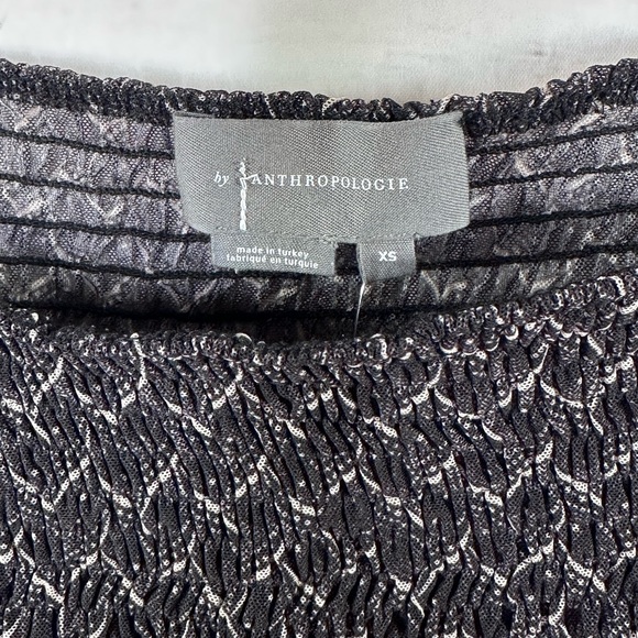 NWT ANTHROPOLOGIE Black Rouen Top Size XS - Picture 7 of 11